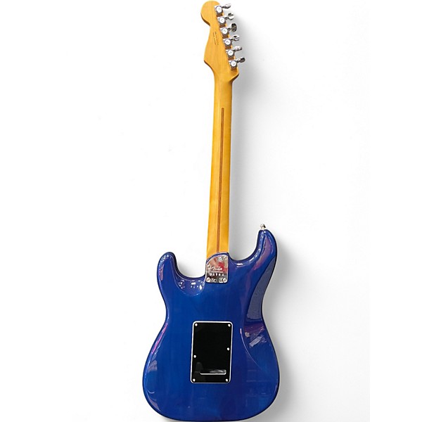 Used 2021 Fender American Ultra Stratocaster denim Solid Body Electric Guitar