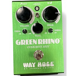 Used Way Huge Electronics WHE202 Green Rhino Overdrive Effect Pedal