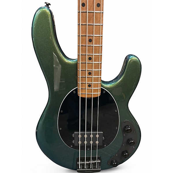 Used Ernie Ball Music Man StingRay Special H EMERALD IRIS Electric Bass Guitar
