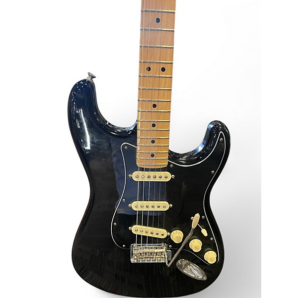 Used Fender Player Stratocaster Black Solid Body Electric Guitar