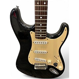 Used Squier Standard Stratocaster Black Solid Body Electric Guitar