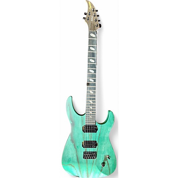 Used Dellinger fx-am dark green matte Solid Body Electric Guitar