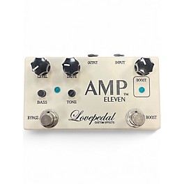 Used Lovepedal Amp Eleven Overdrive Boost Effect Pedal