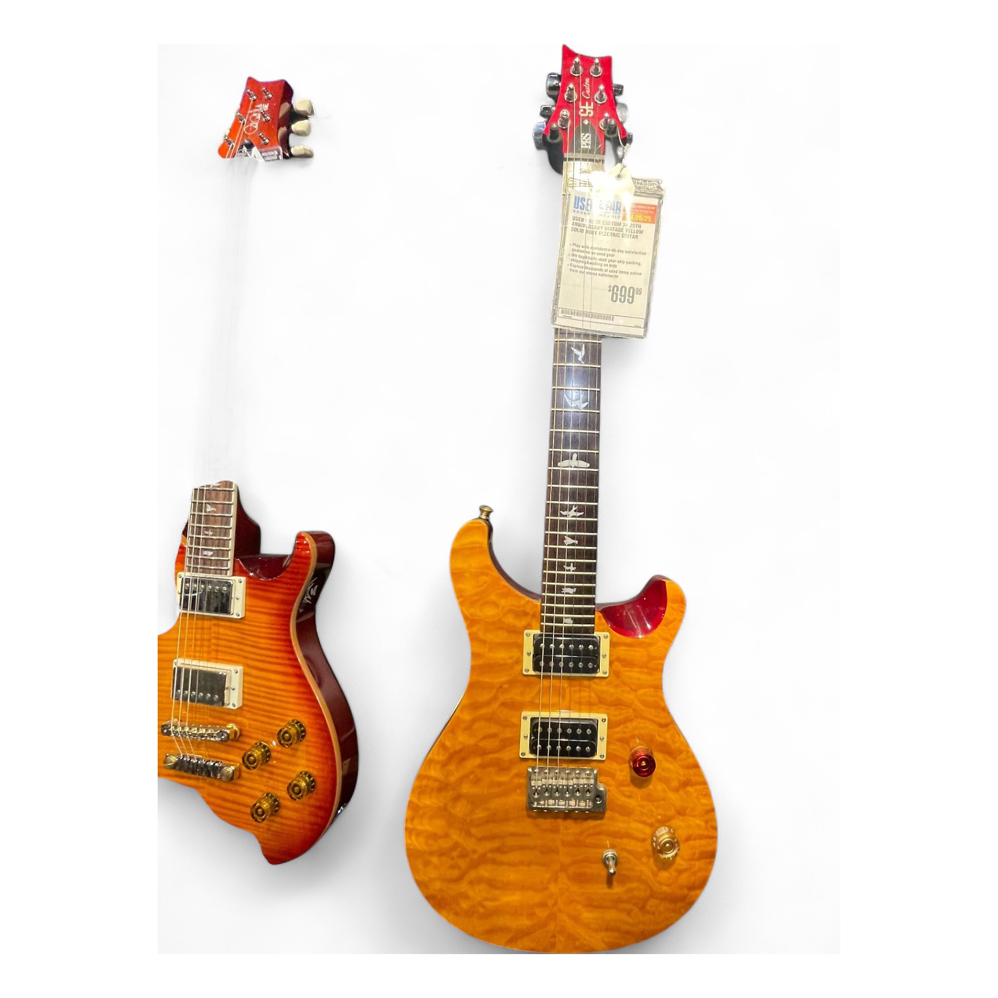 Used PRS SE Custom 24 25th Anniversary Vintage Yellow Solid
