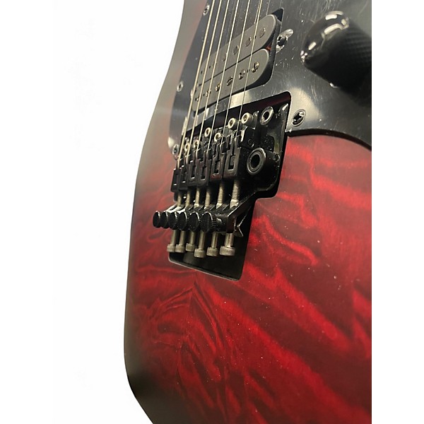 Used Schecter Guitar Research Guitar Research Miles Dimitri Crimson Red Burst Crimson Red Trans Solid Body Electric Guitar