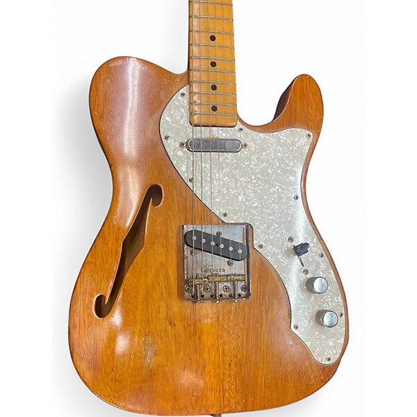 Vintage 1969 Fender 1969 Telecaster Thinline Mahogany Hollow Body Electric Guitar