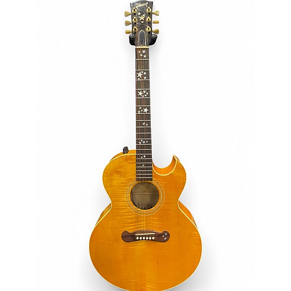 Vintage 1992 Gibson FLAME STARBURST Acoustic Electric Guitar