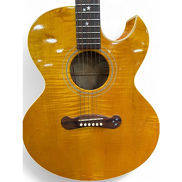 Vintage 1992 Gibson FLAME STARBURST Acoustic Electric Guitar