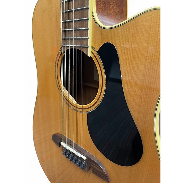 Used Alvarez AD6012Ce Artist Series  Antique Amber 12 String Acoustic Guitar