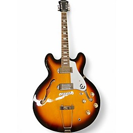 Used Epiphone CASINO VS Sunburst Hollow Body Electric Guitar