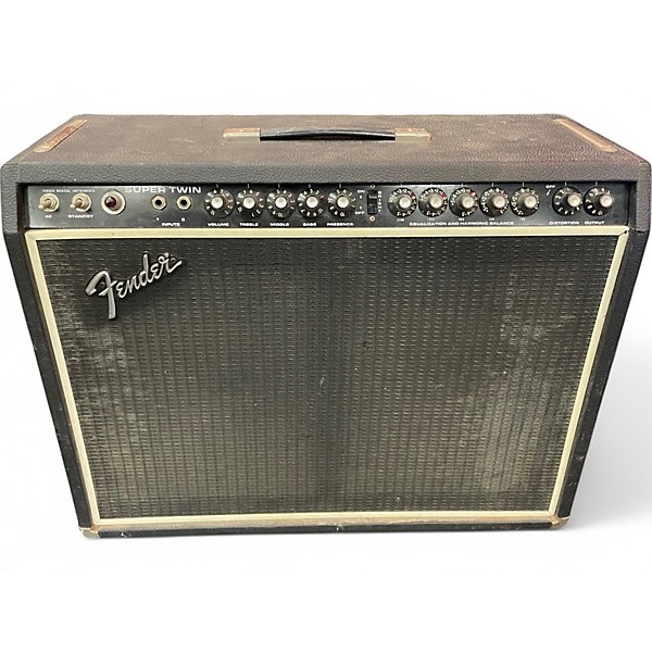 Used Fender 1976 SUPER TWIN Tube Guitar Combo Amp