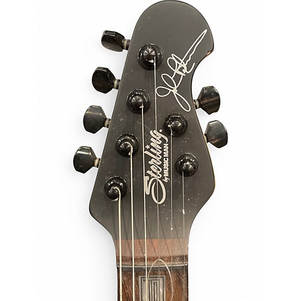 Used Sterling by Music Man JP60 John Petrucci Signature STEALTH BLACK Solid Body Electric Guitar