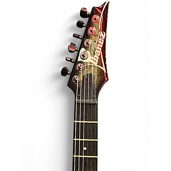 Used Ibanez RG1121PB Black Charcoal Burst Solid Body Electric Guitar