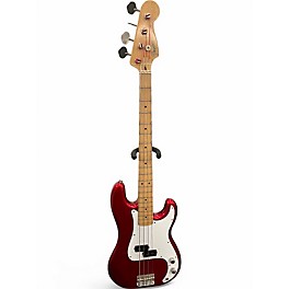 Vintage 1980s Fender PB-57 P Bass Candy Apple Red Electric Bass Guitar