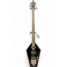 Used Schecter Guitar Research Sean Yseult Signature Casket Black Electric Bass Guitar