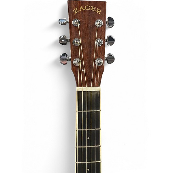 Used Zager ZAG-500M/N Natural Acoustic Electric Guitar