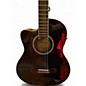 Used Ortega RCE145BKL Black Acoustic Guitar