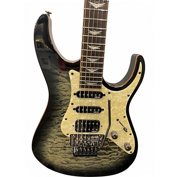 Used Schecter Guitar Research Banshee-6 FR Extreme Charcoal Burst Solid Body Electric Guitar