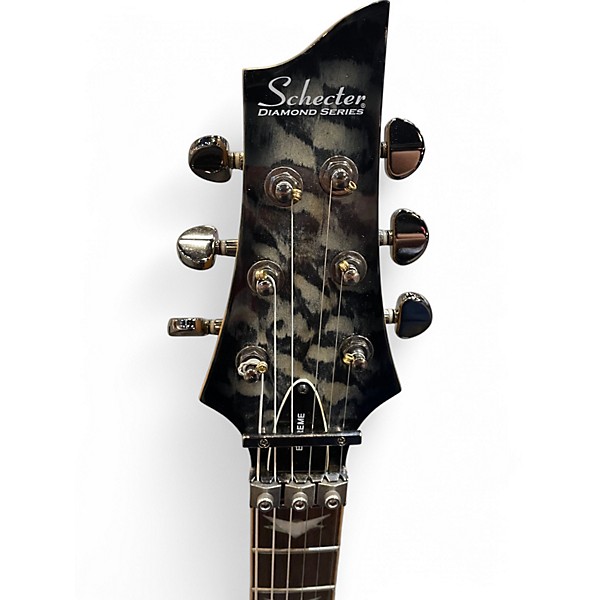 Used Schecter Guitar Research Banshee-6 FR Extreme Charcoal Burst Solid Body Electric Guitar