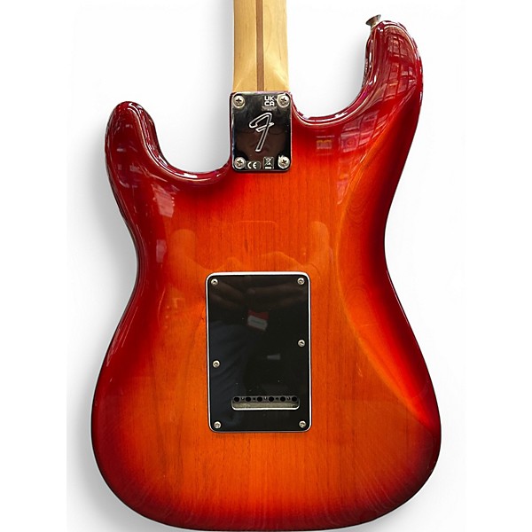 Used Fender PLAYER STRATOCASTER PLUS TOP AGED CHERRY BURST Solid Body Electric Guitar
