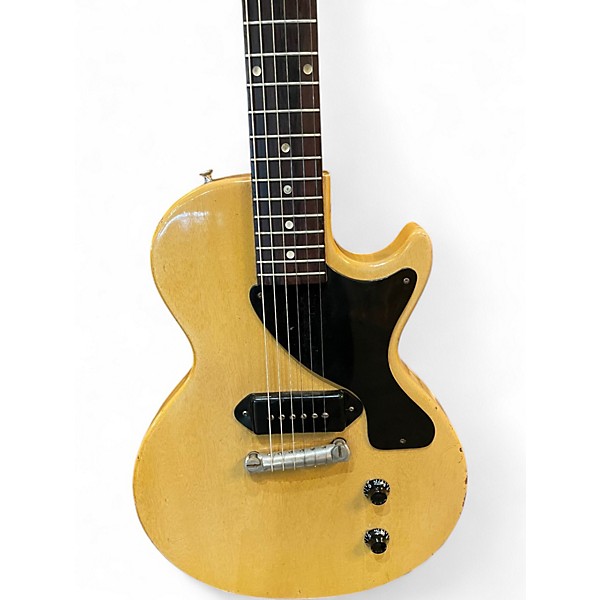 Vintage 1957 Gibson Les Paul Junior TV Yellow Solid Body Electric Guitar