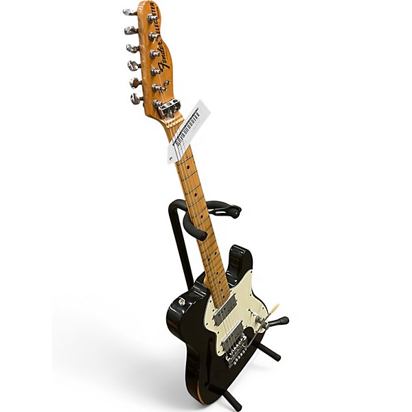 Vintage 1973 Fender Telecaster Thinline Black Hollow Body Electric Guitar