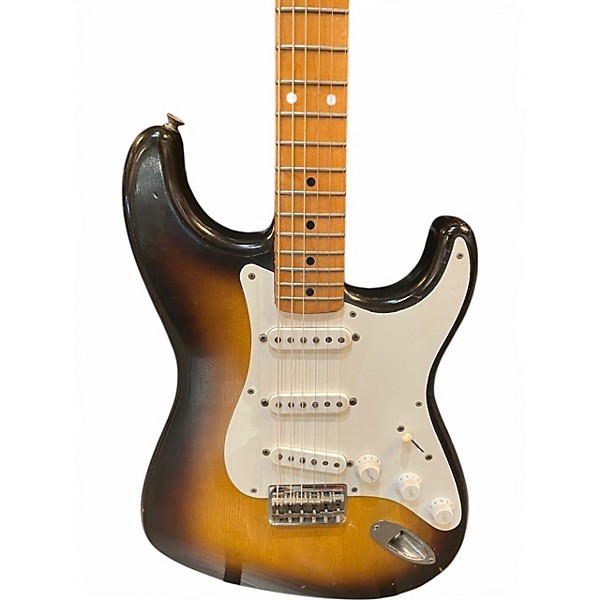 Vintage 1956 Fender Stratocaster Sunburst Solid Body Electric Guitar