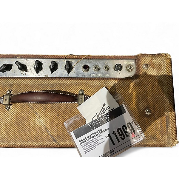 Vintage 1955 Fender Low Power Twin Tube Guitar Combo Amp