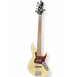 Used Brownsville New Yorker White Electric Bass Guitar