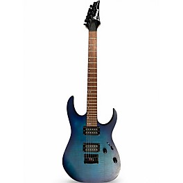 Used Ibanez RG6003FM Flat Sapphire Blue Solid Body Electric Guitar