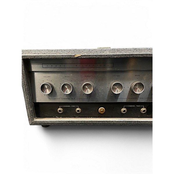 Vintage 1960s Silvertone TWIN TWLEVE HEAD/CAB Tube Guitar Amp Head