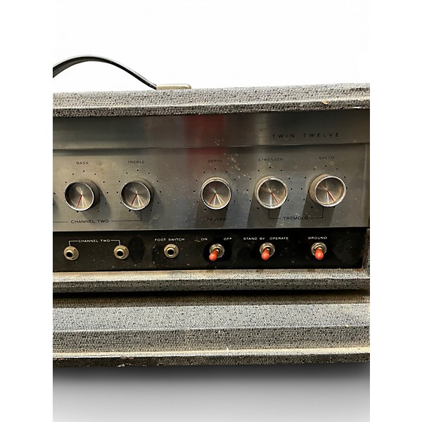 Vintage 1960s Silvertone TWIN TWLEVE HEAD/CAB Tube Guitar Amp Head