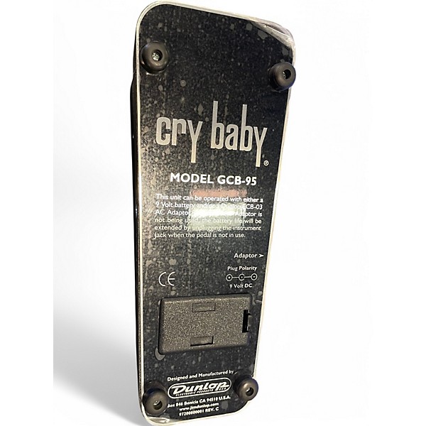 Used Dunlop GCB95 Original Crybaby Wah Effect Pedal