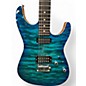 Used Tom Anderson Drop Top Trans Blue Solid Body Electric Guitar