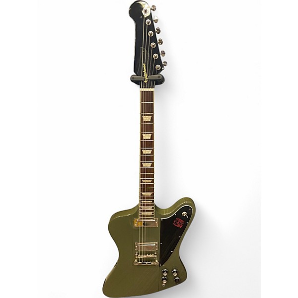 Used Epiphone Firebird Olive Green Solid Body Electric Guitar