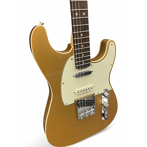 Used Squier Paranormal Nashville Stratocaster Aztec Gold Solid Body Electric Guitar