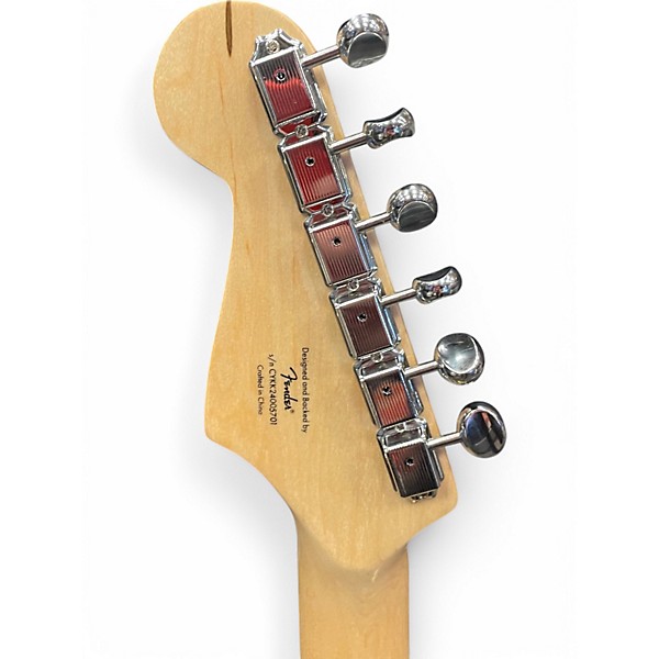Used Squier Paranormal Nashville Stratocaster Aztec Gold Solid Body Electric Guitar