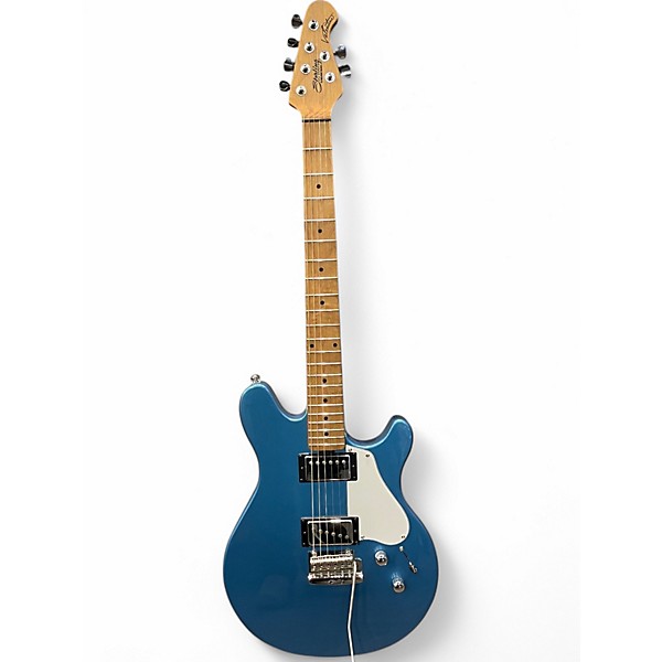 Used Sterling by Music Man Valentine Lake Toluca Blue Solid Body Electric Guitar