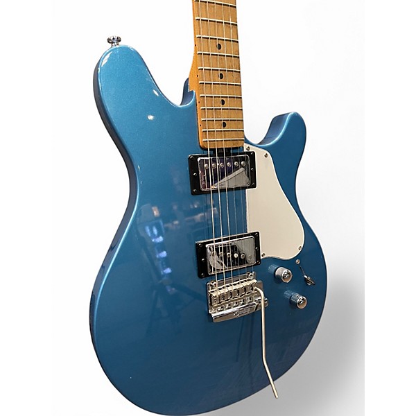 Used Sterling by Music Man Valentine Lake Toluca Blue Solid Body Electric Guitar