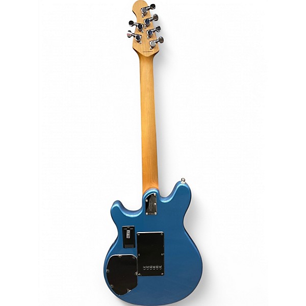 Used Sterling by Music Man Valentine Lake Toluca Blue Solid Body Electric Guitar