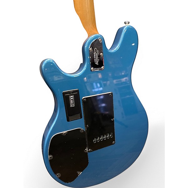 Used Sterling by Music Man Valentine Lake Toluca Blue Solid Body Electric Guitar