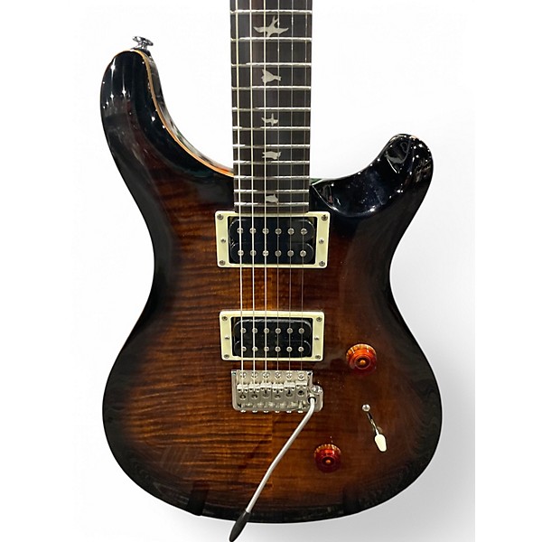 Used PRS CM4TS SE Custom 24 BLACK GOLD SUNBURST Solid Body Electric Guitar