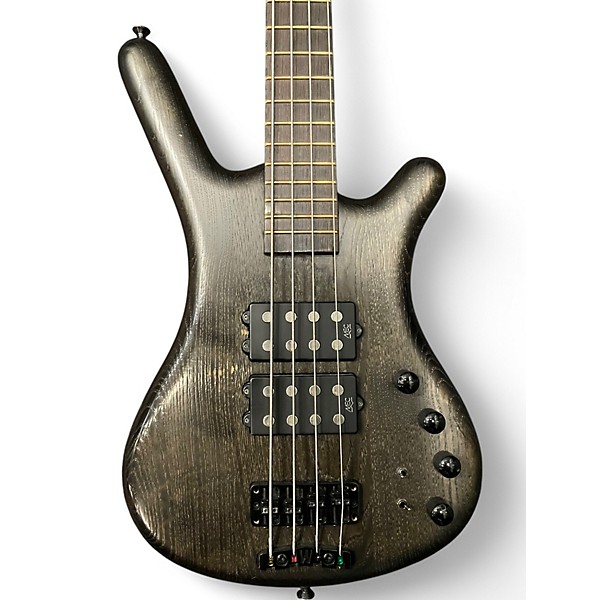Used 2008 Warwick Corvette $$ Double Buck 4 String Nirvana Black Oil Electric Bass Guitar