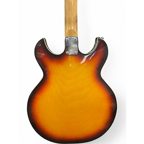 Vintage 1970s Conrad 40080 Sunburst Hollow Body Electric Guitar