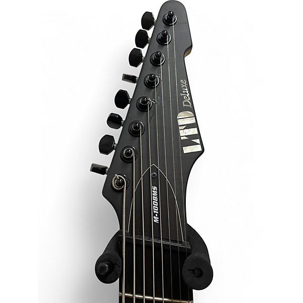 Used Ltd M-1008MS FLAME TRANS BLACK Solid Body Electric Guitar