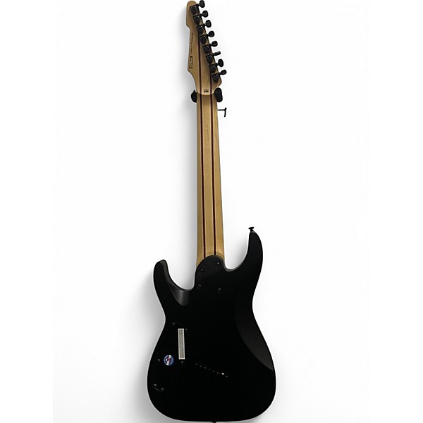Used Ltd M-1008MS FLAME TRANS BLACK Solid Body Electric Guitar