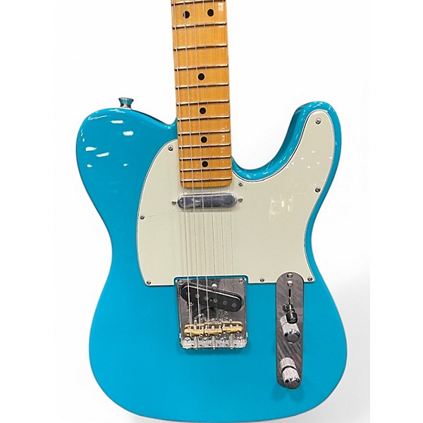 Used Fender American Professional II Telecaster MIAMI BLUE Solid Body Electric Guitar