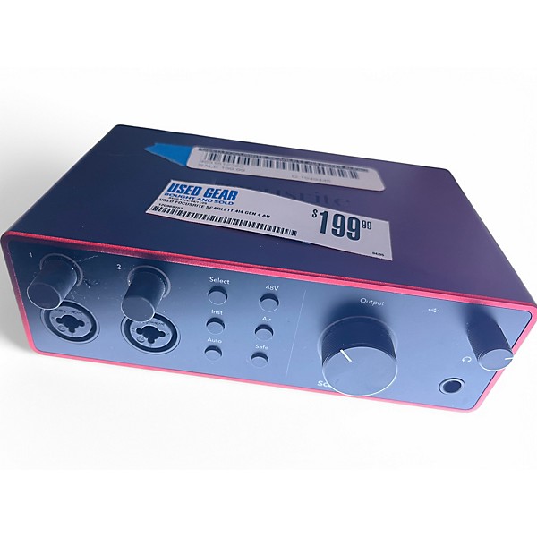 Used Focusrite Scarlett 4i4 Gen 4 Audio Interface