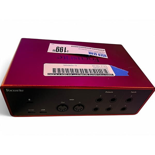 Used Focusrite Scarlett 4i4 Gen 4 Audio Interface