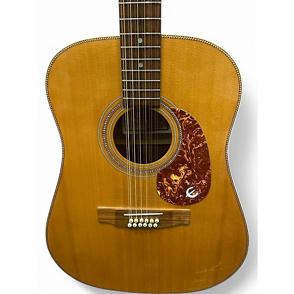 Used Epiphone pr715-12 Natural 12 String Acoustic Guitar